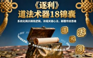 《逐利》道法术器18锦囊，系统化揭示搞钱逻辑，浓缩关键心法，颠覆传统思维(更新)