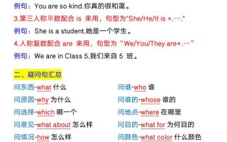 【2025秋新版】四年级上册英语，重点英语语法总结