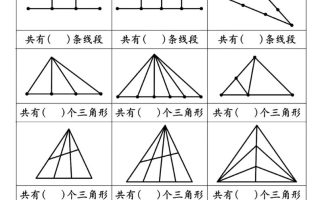 二上数学巧数图形专项练习+角的初步认识（10页）