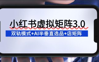 小红书虚拟矩阵3.0：双轨模式+AI半垂直选品+店矩阵