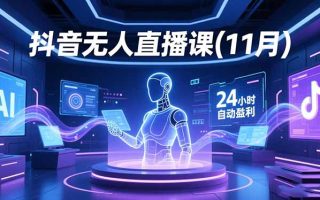 抖音无人直播课(11月