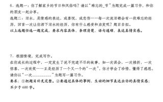 小升初语文【备考复习书面表达常考主题（例文和解析）预测练】