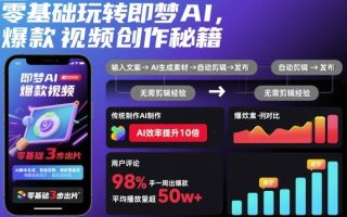 零基础玩转即梦AI，爆款视频创作秘籍