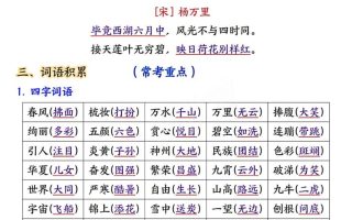 二下语文期末考试全册高频考点