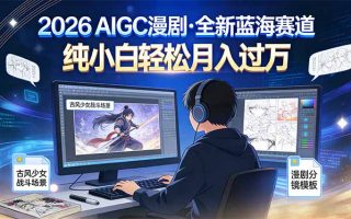 2026年全新蓝海赛道，纯小白轻松月入过万