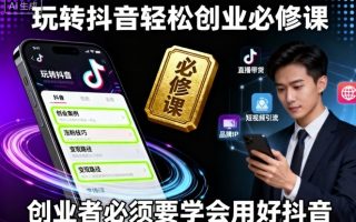玩转抖音轻松创业必修课，创业者必须要学会用好抖音