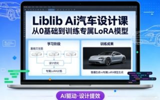 Liblib Ai汽车设计课，从0基础文生图，到教你训练专属设计和风格LoRA模型