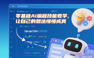 零基础Ai编程技能教学，让自己的想法慢慢成真