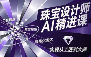 珠宝设计师AI精进课，工具融合、精准控图、风格化表达，实现从工匠到大师