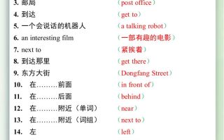 五升六英语暑假作业——六年级上册英语互译练习题84道-六上英语