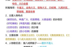 【2025秋新版】五年级语文必考四大名著拓展知识点-五上语文