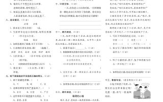 二年级下册语文最新期末真卷《实验班期末闯关必刷卷》8省8套