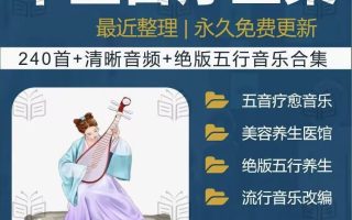 中医音乐疗法五行五音视频养生馆全套宫商角徵疗愈解压音药mp3