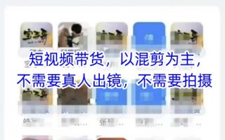 宝子哥头部团队短视频带货，以混剪为主，不需要真人出镜，不需要拍摄【更新11月】