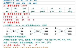 新版一年级语文上册期末七大重点知识总结