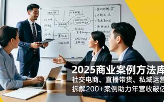 2025商业案例方法库，社交电商、直播带货、私域运营，拆解200+案例助力年营收破亿
