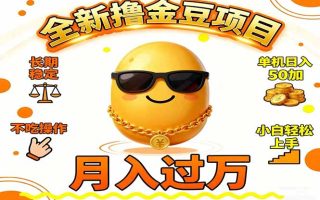 2025全新撸金豆项目 长期稳定单机日入50+不吃操作小白轻松上手月入过万…