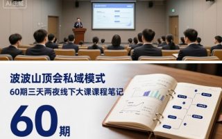 波波山顶会私域模式60期三天两夜线下大课课程笔记(文档)