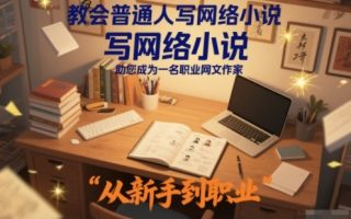教会普通人写网络小说，助您成为一名职业网文作家