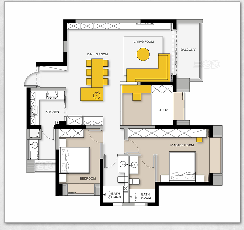 装修前装修后高清实景效果图带前后对比图案例设计文案平面户型图