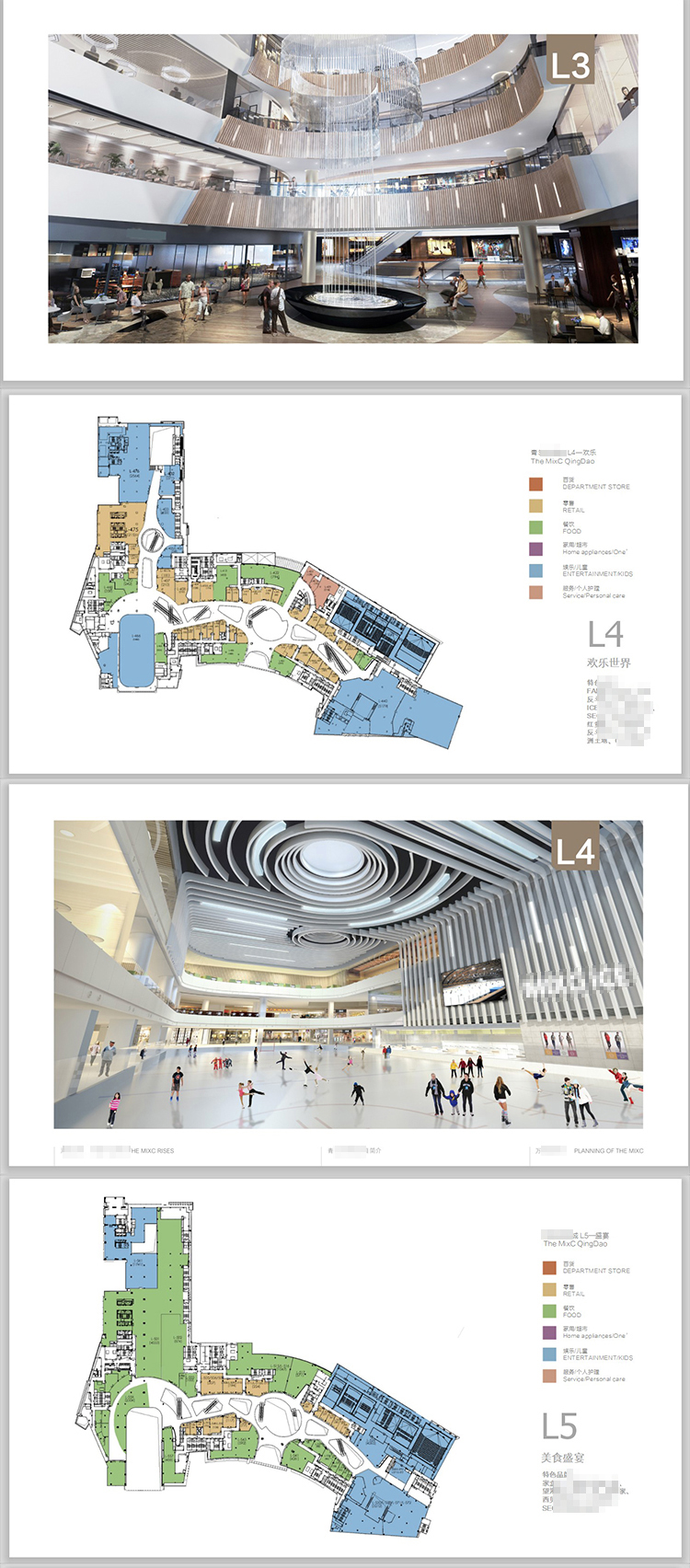 室内小型购物中心设计方案 商场图纸商业空间CAD施工图效果图分析