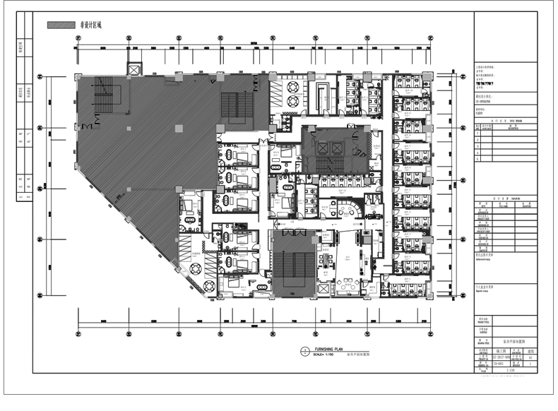 洗浴中心桑拿足浴CAD施工图 平面布置会所SPA按摩店布局方案图库