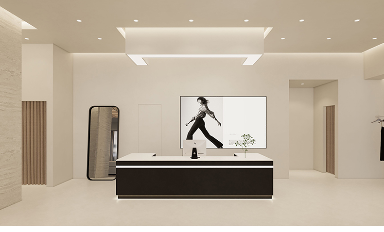 服装店专卖店创意构思方案CAD平面布局图优化设计素材库布置规划